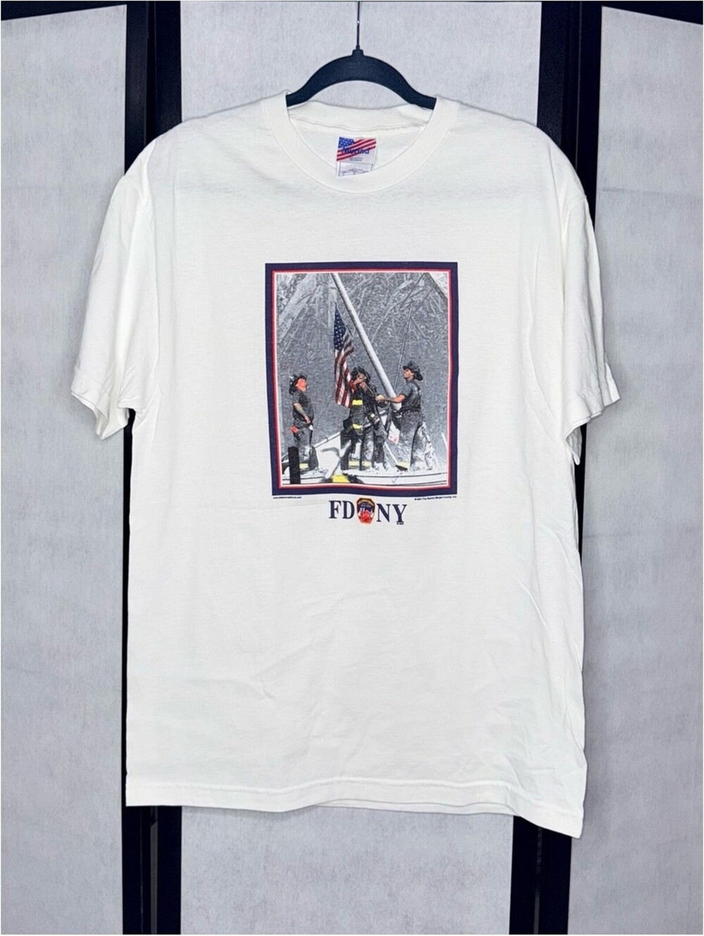 Murina FDNY 9/11 Ground Zero 2001 Graphic T-Shirt Made USA Men’s Large NWOT
